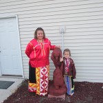 Cincinnati - Hannah with Mom in ribbon dress